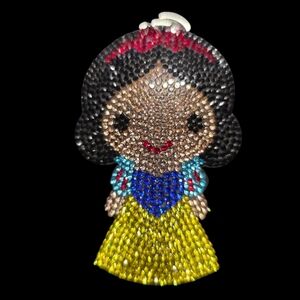 Sparkling Snow White Bag Charm Keychain